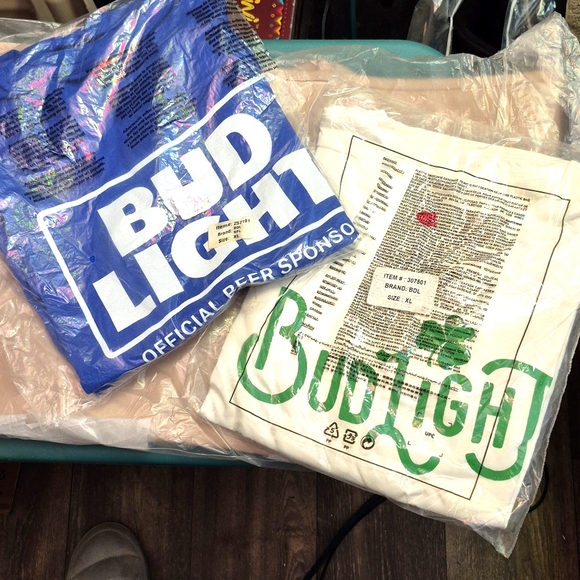 Hanes | Shirts | 2 Bud Light T Shirts Nfl Bud Light Hanes Mens T Shirt